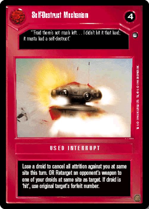 Star Wars CCG | Self-Destruct Mechanism - Hoth | The Nerd Merchant
