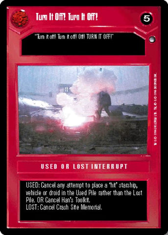 Star Wars CCG | Turn It Off! Turn It Off! - Hoth | The Nerd Merchant
