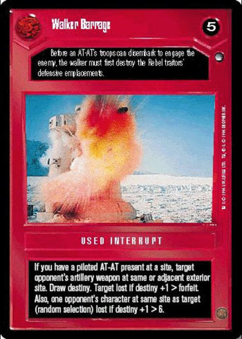 Star Wars CCG | Walker Barrage - Hoth | The Nerd Merchant