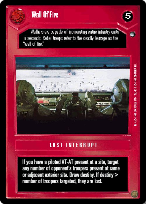 Star Wars CCG | Wall Of Fire - Hoth | The Nerd Merchant