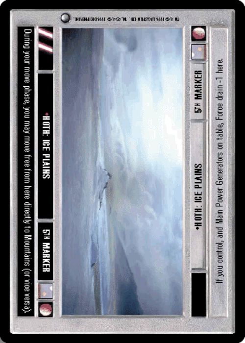 Star Wars CCG | Hoth: Ice Plains - Hoth | The Nerd Merchant