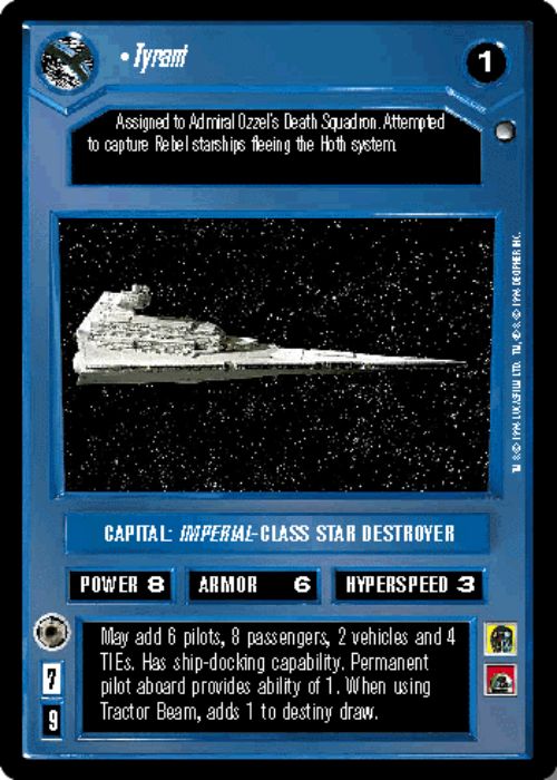 Star Wars CCG | Tyrant - Hoth | The Nerd Merchant