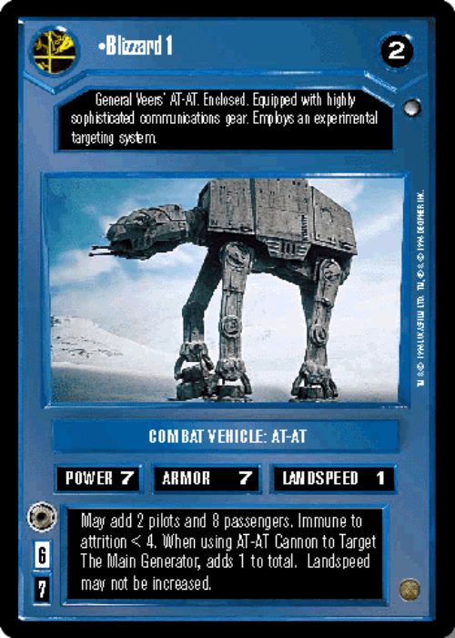 Star Wars CCG | Blizzard 1 - Hoth | The Nerd Merchant