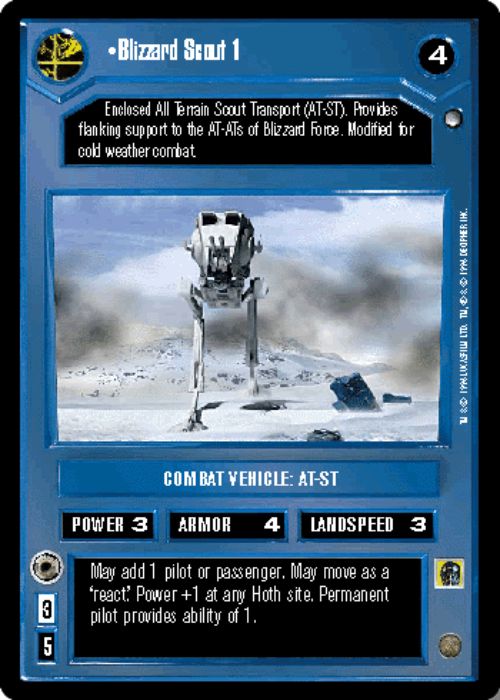 Star Wars CCG | Blizzard Scout 1 - Hoth | The Nerd Merchant
