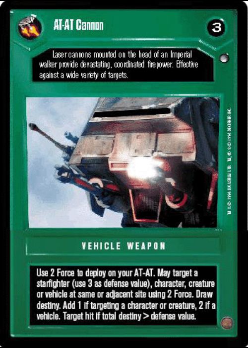 Star Wars CCG | AT-AT Cannon - Hoth | The Nerd Merchant