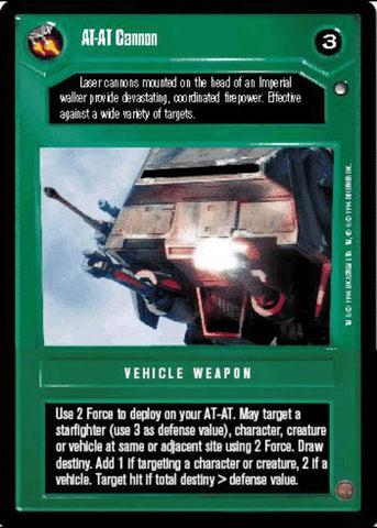 Star Wars CCG | AT-AT Cannon - Hoth | The Nerd Merchant