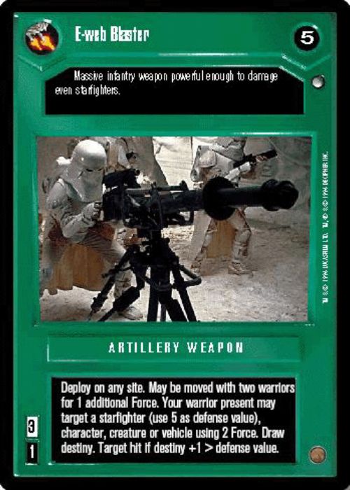 Star Wars CCG | E-web Blaster - Hoth | The Nerd Merchant