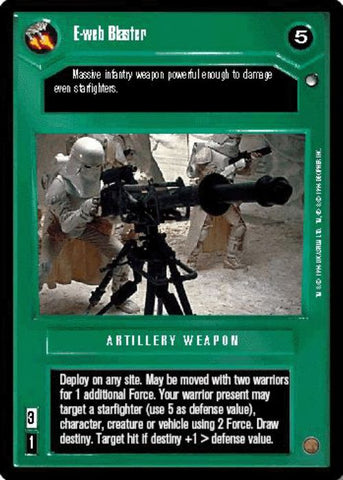 Star Wars CCG | E-web Blaster - Hoth | The Nerd Merchant