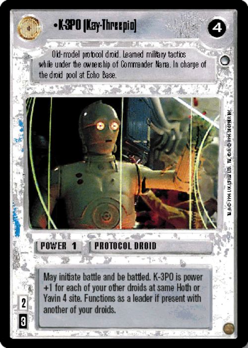 Star Wars CCG | K-3PO (Kay-Threepio) - Hoth | The Nerd Merchant