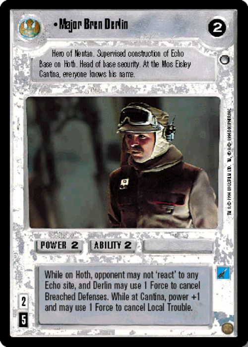 Star Wars CCG | Major Bren Derlin - Hoth | The Nerd Merchant