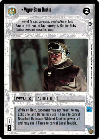 Star Wars CCG | Major Bren Derlin - Hoth | The Nerd Merchant
