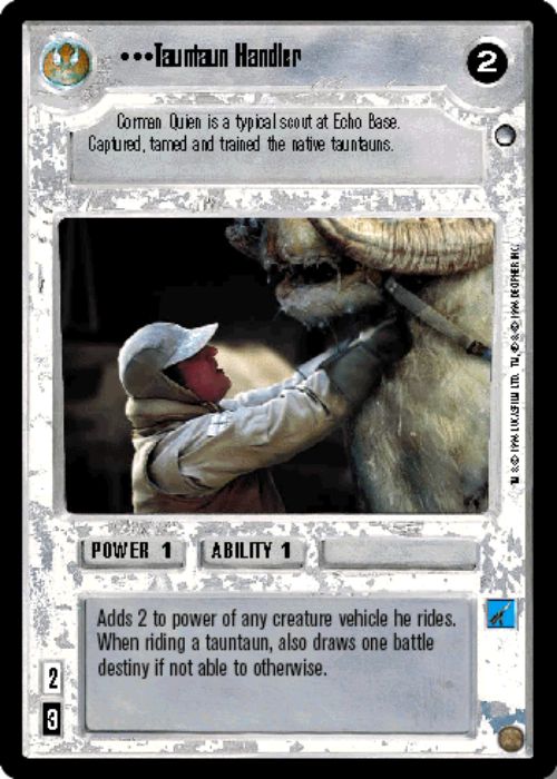 Star Wars CCG | Tauntaun Handler - Hoth | The Nerd Merchant