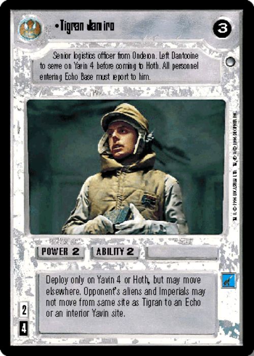 Star Wars CCG | Tigran Jamiro - Hoth | The Nerd Merchant