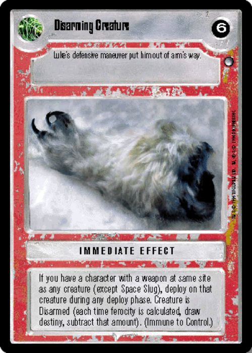 Star Wars CCG | Disarming Creature - Hoth | The Nerd Merchant