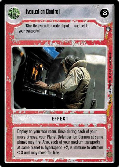 Star Wars CCG | Evacuation Control - Hoth | The Nerd Merchant