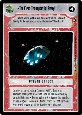 Star Wars CCG | The First Transport Is Away! - Hoth | The Nerd Merchant