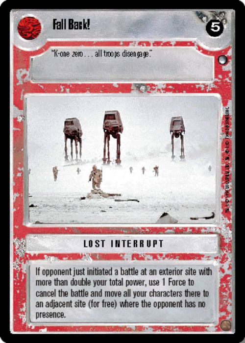 Star Wars CCG | Fall Back! - Hoth | The Nerd Merchant