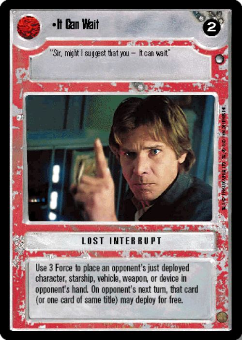 Star Wars CCG | It Can Wait - Hoth | The Nerd Merchant