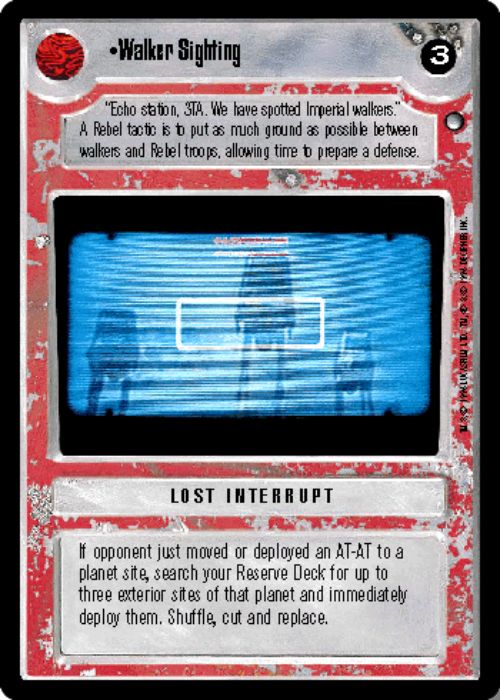 Star Wars CCG | Walker Sighting - Hoth | The Nerd Merchant