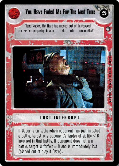 Star Wars CCG | You Have Failed Me For The Last Time - Hoth | The Nerd Merchant