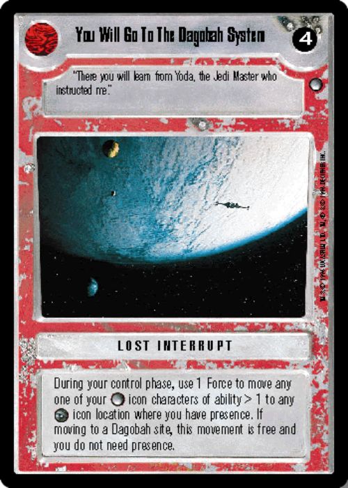 Star Wars CCG | You Will Go To The Dagobah System - Hoth | The Nerd Merchant