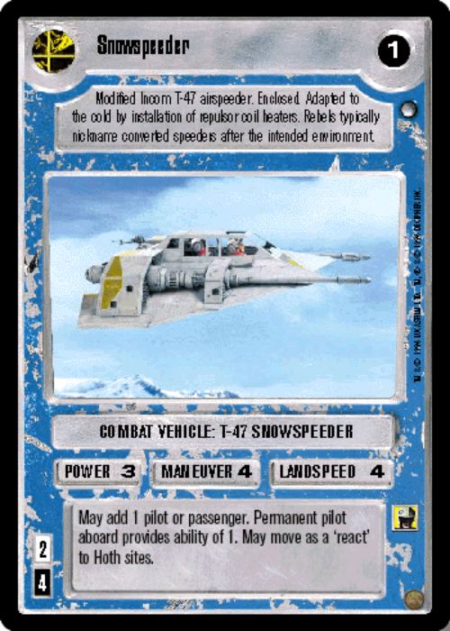 Star Wars CCG | Snowspeeder - Hoth | The Nerd Merchant