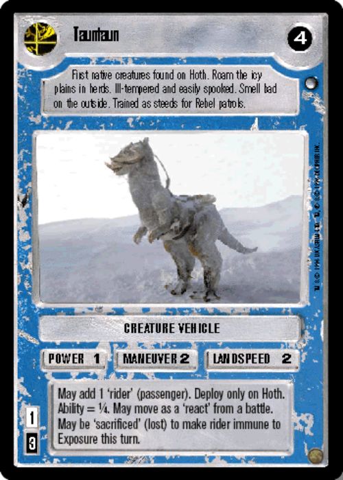 Star Wars CCG | Tauntaun - Hoth | The Nerd Merchant