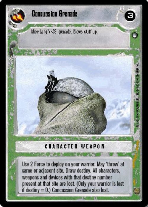 Star Wars CCG | Concussion Grenade - Hoth | The Nerd Merchant