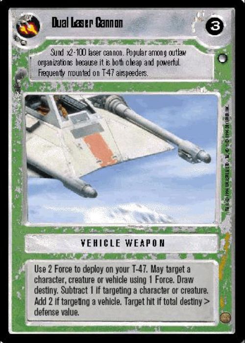 Star Wars CCG | Dual Laser Cannon - Hoth | The Nerd Merchant