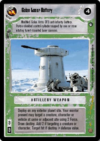 Star Wars CCG | Golan Laser Battery - Hoth | The Nerd Merchant