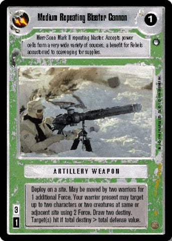 Star Wars CCG | Medium Repeating Blaster Cannon - Hoth | The Nerd Merchant