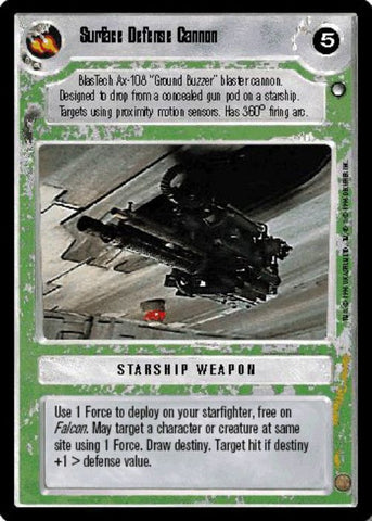 Star Wars CCG | Surface Defense Cannon - Hoth | The Nerd Merchant