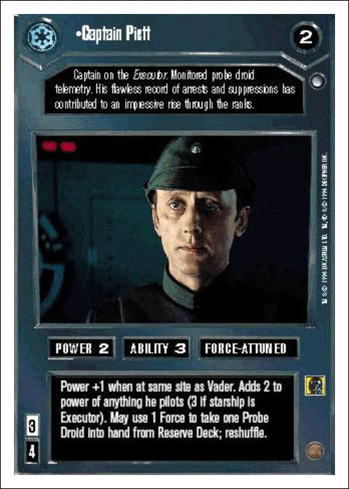 Star Wars CCG | Captain Piett - Hoth WB | The Nerd Merchant