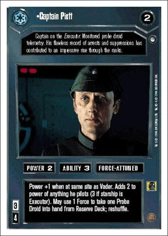 Star Wars CCG | Captain Piett - Hoth WB | The Nerd Merchant