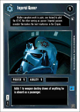 Star Wars CCG | Imperial Gunner - Hoth WB | The Nerd Merchant