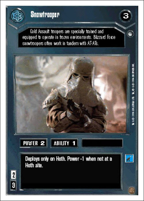 Star Wars CCG | Snowtrooper - Hoth WB | The Nerd Merchant