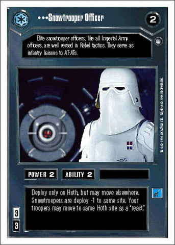 Star Wars CCG | Snowtrooper Officer - Hoth WB | The Nerd Merchant