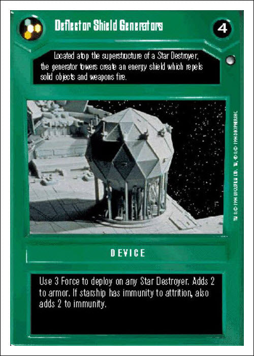 Star Wars CCG | Deflector Shield Generators - Hoth WB | The Nerd Merchant