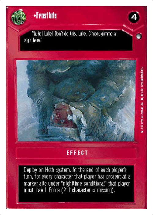 Star Wars CCG | Frostbite [Dark] - Hoth WB | The Nerd Merchant