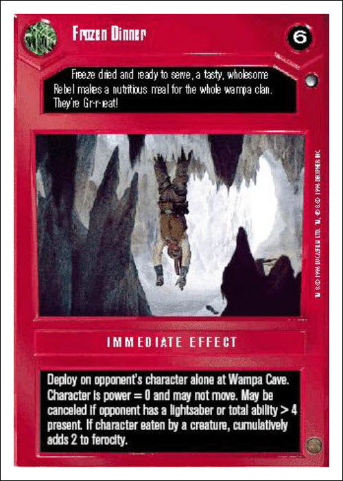 Star Wars CCG | Frozen Dinner - Hoth WB | The Nerd Merchant