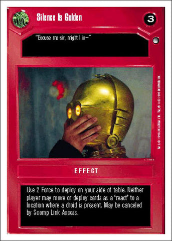 Star Wars CCG | Silence Is Golden - Hoth WB | The Nerd Merchant