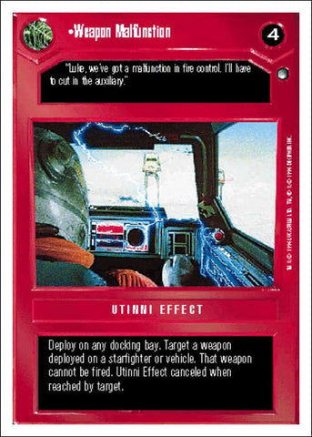 Star Wars CCG | Weapon Malfunction - Hoth WB | The Nerd Merchant