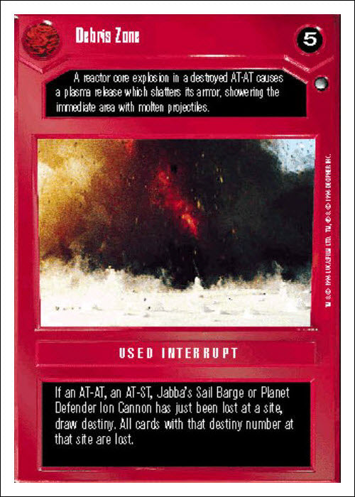 Star Wars CCG | Debris Zone - Hoth WB | The Nerd Merchant