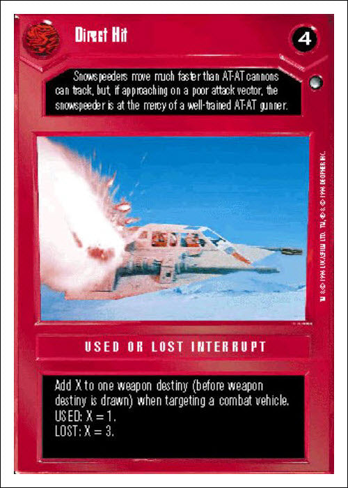 Star Wars CCG | Direct Hit - Hoth WB | The Nerd Merchant