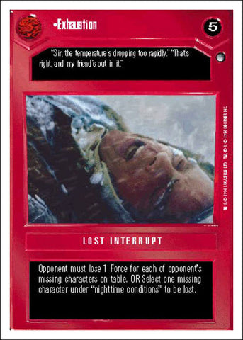 Star Wars CCG | Exhaustion - Hoth WB | The Nerd Merchant