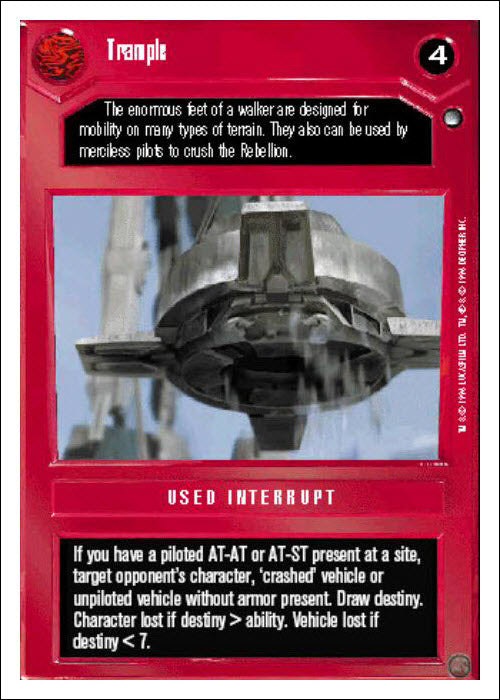 Star Wars CCG | Trample - Hoth WB | The Nerd Merchant