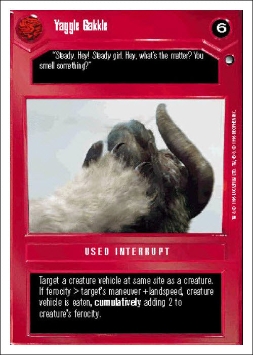 Star Wars CCG | Yaggle Gakkle - Hoth WB | The Nerd Merchant