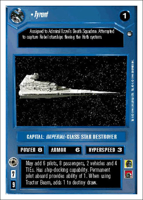 Star Wars CCG | Tyrant - Hoth WB | The Nerd Merchant