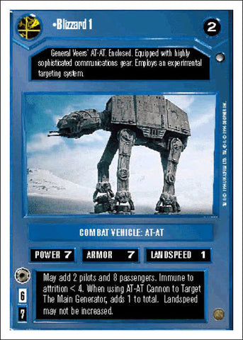 Star Wars CCG | Blizzard 1 - Hoth WB | The Nerd Merchant