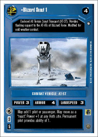 Star Wars CCG | Blizzard Scout 1 - Hoth WB | The Nerd Merchant